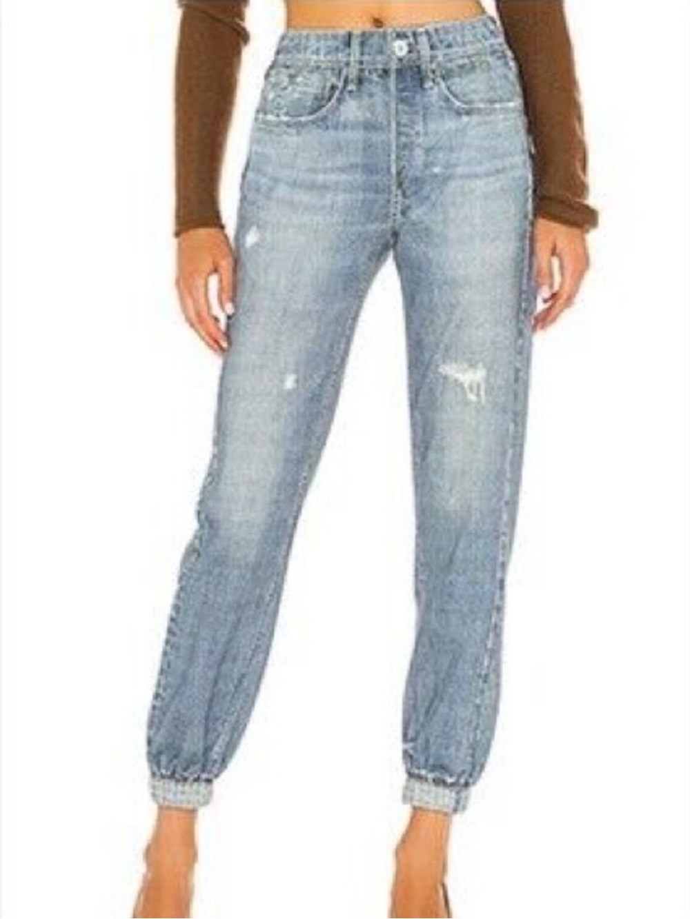 Rag & Bone Miramar Printed Faux Denim Joggers Size Medium